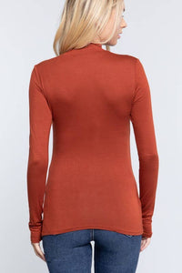 More Layers Mock Neck Top (4 Colors)