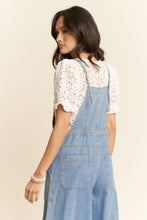 Peace, Love, Palazzo Denim Overalls
