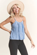 Denim Dart Chambray Tank