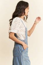 Peace, Love, Palazzo Denim Overalls
