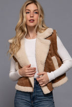 Suede N' Sherpa Vest