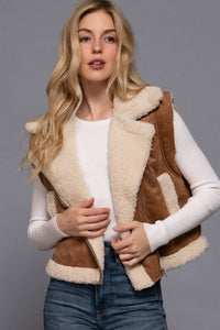 Suede N' Sherpa Vest