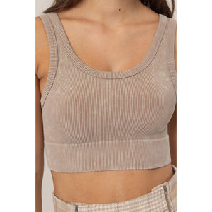 Mineral Wash Bra Top