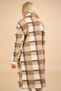 Pretty In Plaid Sherpa Coat