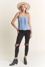 Denim Dart Chambray Tank