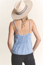 Denim Dart Chambray Tank