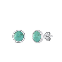 Tiny Turquoise Studs