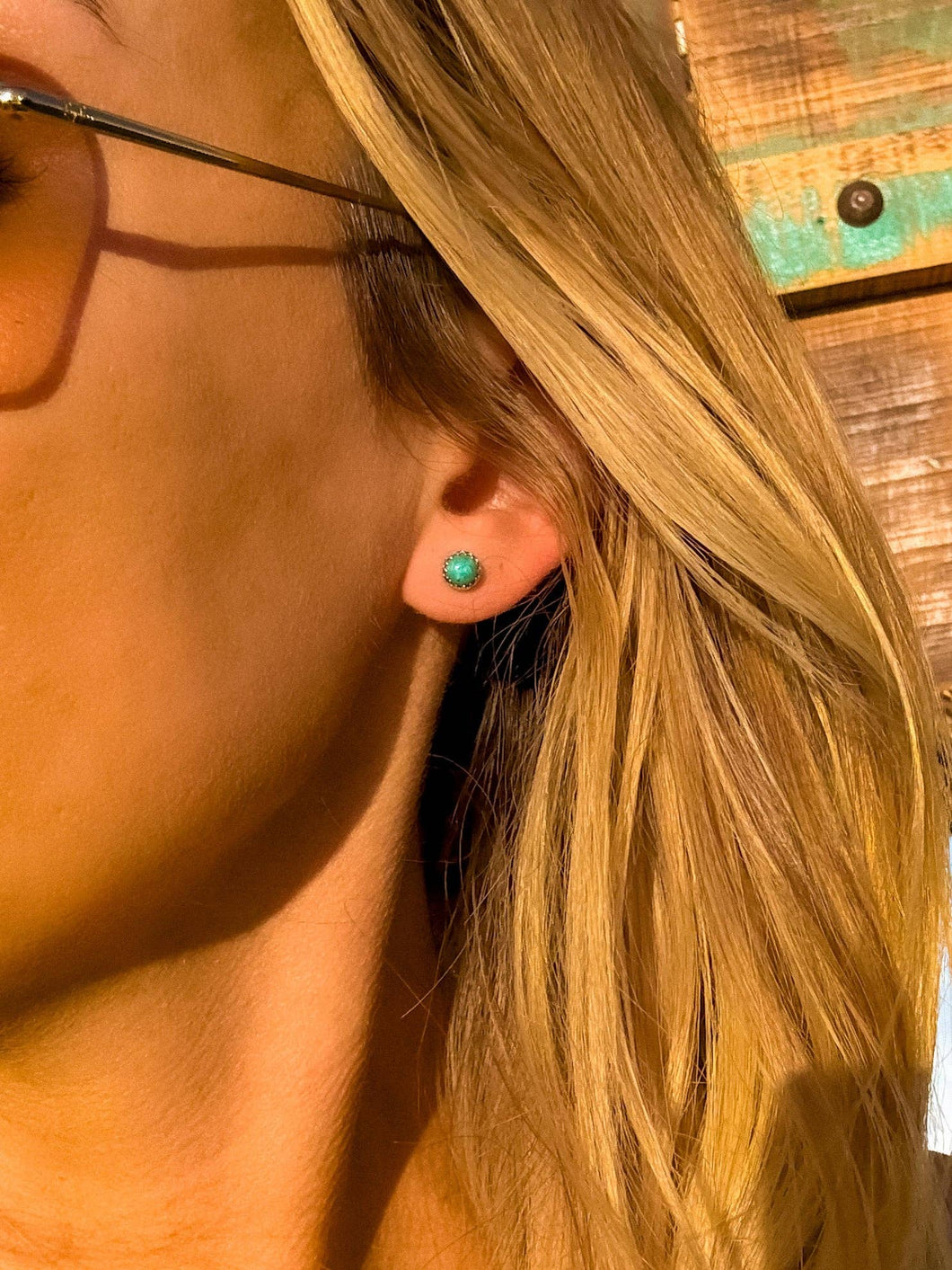 Hankin' Turquoise Studs