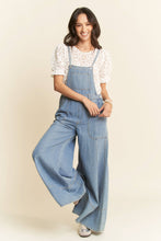 Peace, Love, Palazzo Denim Overalls