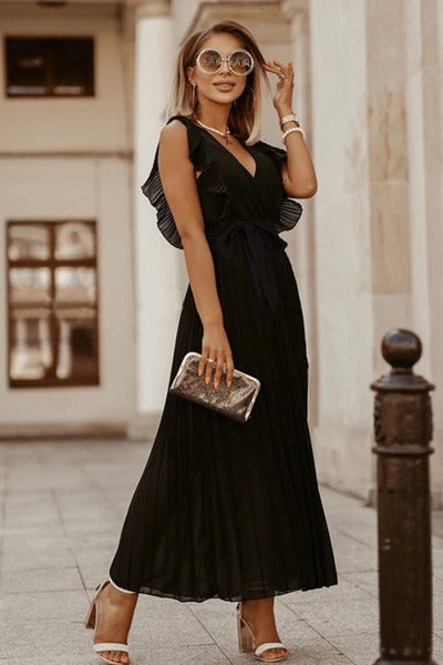 Woman In Black Dress