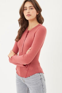 Thermal Henley Tee (4 Colors)