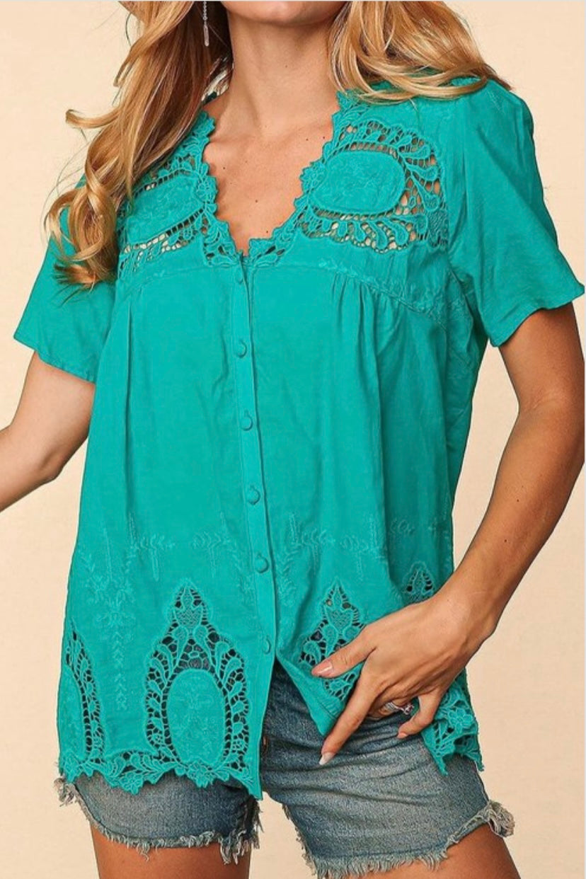 Teal You Love Me Blouse