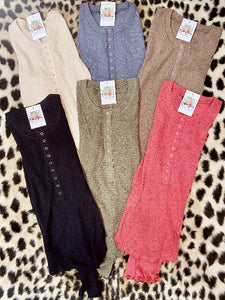 Thermal Henley Tee (4 Colors)